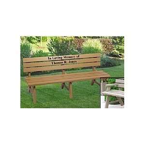  A Frame Memorial Benches with Armrests: Patio, Lawn 