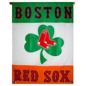    Boston Red Sox Lucky Shamrock Irish Flag