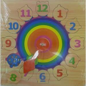  Wood Clock Puzzle Toys & Games