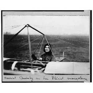   Harriet Quimby in her Bleriot,Bleriot monoplane,1911