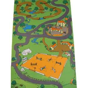 Horse Riding Ranch Playmat (59.1 x 39.4inches) Toys 