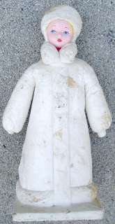 NICE OLD RUSSIAN COTTON SNOW MAIDEN HEIGHT 13 3/4  