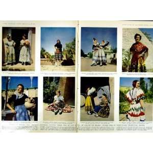  1951 WOMEN SPANISH GIRLS COSTUMES GRANADA CHURCHILL
