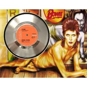  David Bowie Rebel Rebel Framed Silver Record A3 