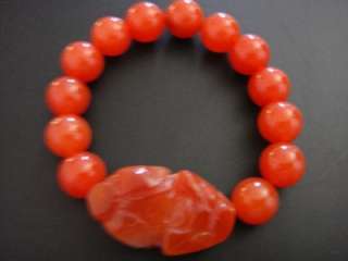 Red Jade Bracelet Pi Xiu Yao Xie Dragon Feng Shui  