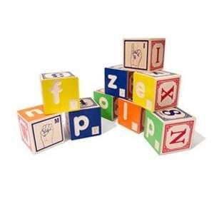    Uncle Goose Braille ABC Blocks with Sign Language: Toys & Games