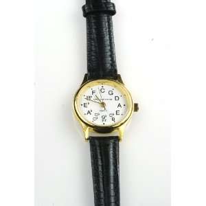   Deluxe Circle of Fifths Watch   Ladies Black: Musical Instruments