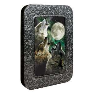  Three Wolf Moon Wolf Card Tin: Home & Kitchen
