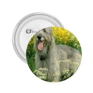  Irish Wolfhound 2.25in Button D0697 