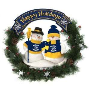  Nashville Predators Team Snowman Christmas Wreath: Sports 
