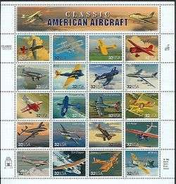 1997 Sc 3142 Classic American Aircraft Full Mint Sheet of 20  