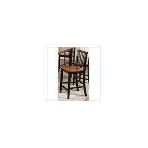  Steve Silver Branson Counter Chair in Black/Cherry