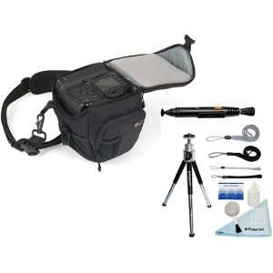 Holster Bag with Adjustable Shoulder Strap + Accessory Kit for Olympus 