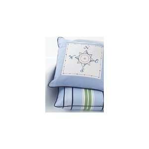  Whistle & Wink Compass Decorative Pillow, Stars & Stripes 