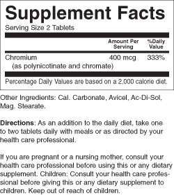   Research GTF Chromium *Glucose Tolerant Factor 605164342036  