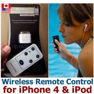  New Wireless Music Remote Control for iPad, iPhone 4, iPod 