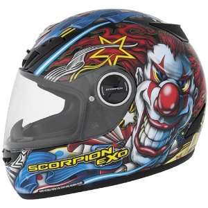 Scorpion Show Time EXO 400 Sports Bike Motorcycle Helmet   Red / Small