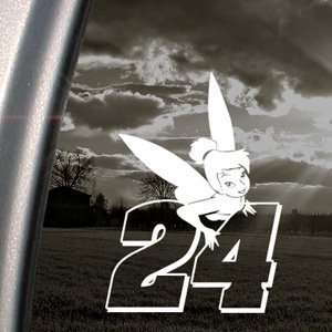  JEFF GORDON #24 WITH TINKERBELL Decal Car Sticker 