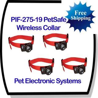   Wireless Fence 4 Extra Collars PIF 275 19 for PIF 300 + FREE BATTERIES