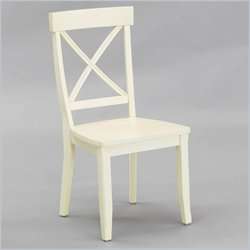   Dining Side Chair in Antique White Finish (Set of 2) [28410