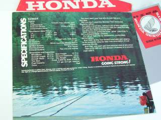 HONDA PARTS 1977 CJ360T CJ360 T GENUINE SALES BROCHURE  