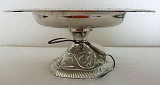 Silver Plate Cake Dessert Compot Footed Server Bowl NEW  