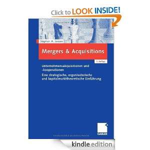 Mergers & Acquisitions (German Edition): Stephan A. Jansen:  