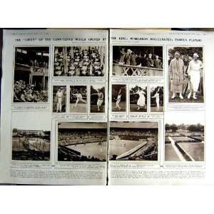  1922 TENNIS SPORT WIMBLEDON MALLORY COCHET GOLF WILSON 