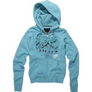  Fox Racing Womens In The Stars Zip Up Hoody   Medium/H2O 