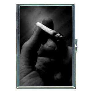 Marijuana Joint Close Up Photo ID Holder, Cigarette Case or Wallet 