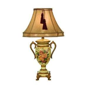  Kathy Ireland English Rose Ginger Jar Table Lamp: Home 