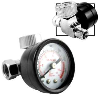 Air Tool Pressure Regulator & Gauge For Air Tools 0 160 PSI 1/4 NPT 