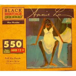  Blue Monday Annie Lee Black Heritage 550 Piece Jigsaw 