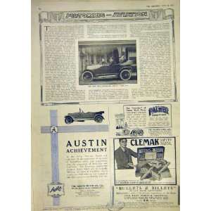  Motor Car Willys Overland Austin Advert Clemak 1917: Home 