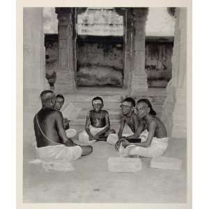 1928 Temple School Indian Boys Teacher Rameswaram India 