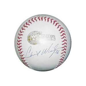  Chris Widger Autographed 2005 World Series Baseball 