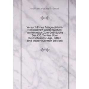   Und VÃ¶lker (German Edition) Johann Heinrich Martin Ernesti Books