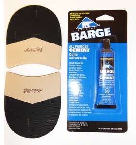   Italian Mens Dress Shoe Combo/British Heel Repair Kit w/Glue   1 Pair