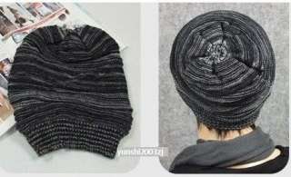   Knitting Stripe Waves Beanie Hat cap hip hop hat skull Unisex  