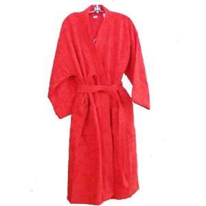  100% Turkish Cotton Terry Bath Robe Kimono Style Red 