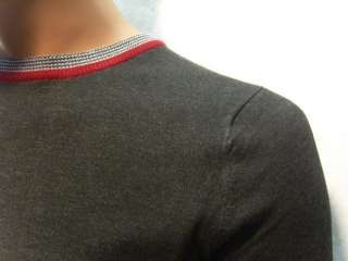 mans sweater wool crew neck anthracite XL  