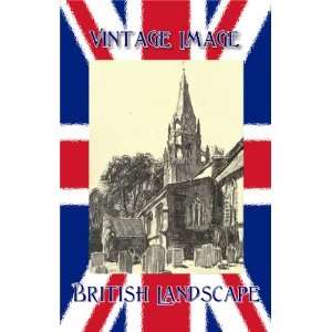  10 cm) Gloss Stickers British Landscape Wilby Church Northamptonshire
