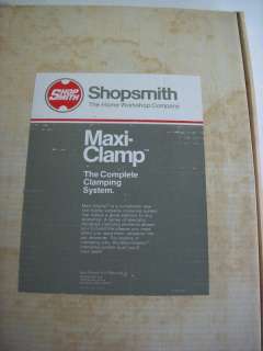 Shop Smith Maxi Clamp Woodworking Wood Clamping System  