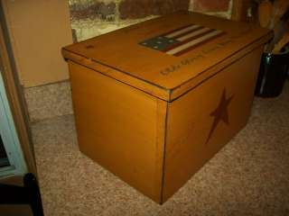 HAND BUILT PRIM WOODEN TOASTER COVER, OLDE GRUNGY FLAG  