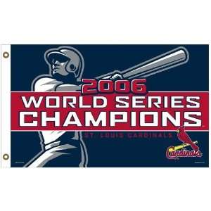 St. Louis Cardinals 2006 World Series Champs 3x5 Flag:  