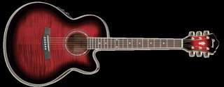 IBANEZ AEL20E TRS 6 STRING Acoustic Electric FLAME RED  