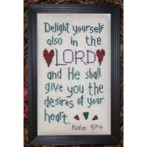  Delight in the Lord   Cross Stitch Pattern: Arts, Crafts 