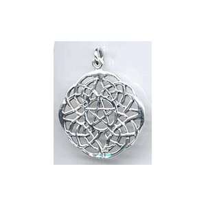  Wiccan Witch Jewelry Celtic Mystery Pentacle Pentagram 925 