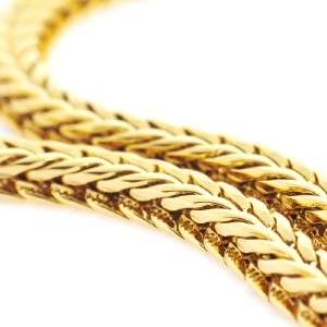 24 38g 18K Solid Yellow Gold Filled Necklace Chain C017  