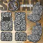 new 11pc zebra car mats seat covers steering wheel $ 39 98 time left 